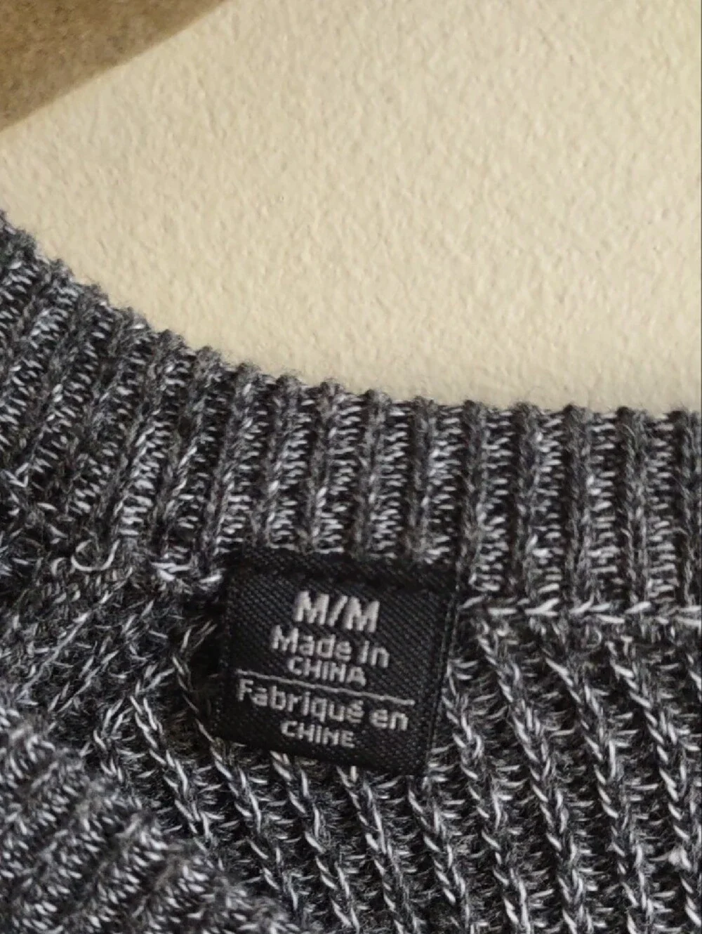 NWT Buffalo David Bitton Men's Gray Watextur Striped Knit Pocket Sweater